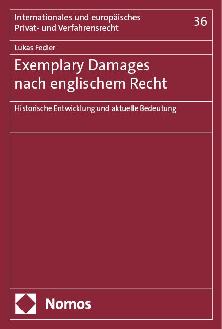 Produktbild: Exemplary Damages nach englischem Recht