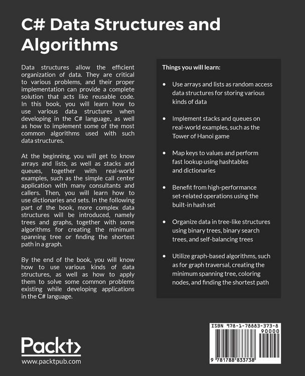 Produktbild: C# Data Structures and Algorithms