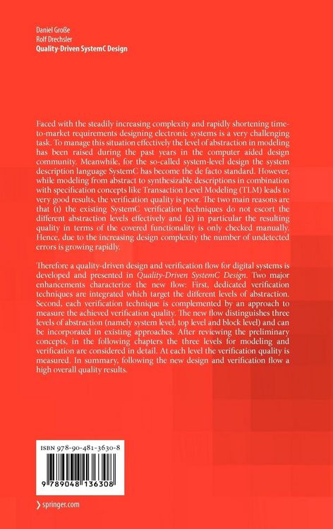 Produktbild: Quality-Driven SystemC Design