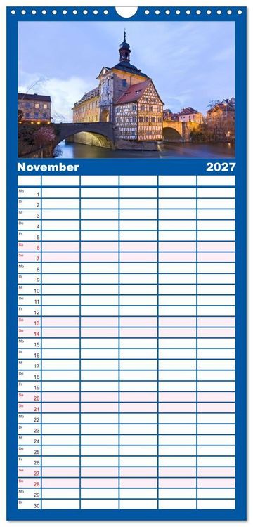 Produktbild: Familienplaner 2027 - Welterbe - Kultur und Natur in Deutschland mit 5 Spalten (Wandkalender, 21 x 45 cm) CALVENDO