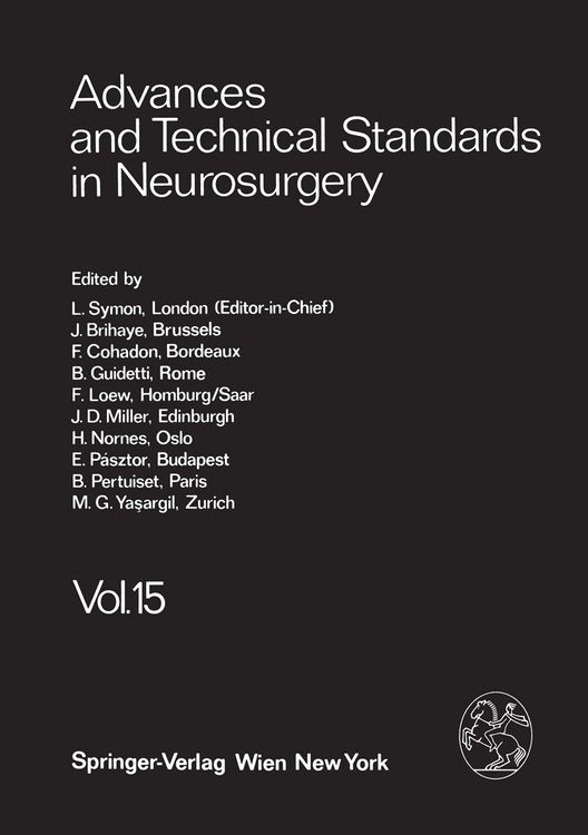 Produktbild: Advances and Technical Standards in Neurosurgery