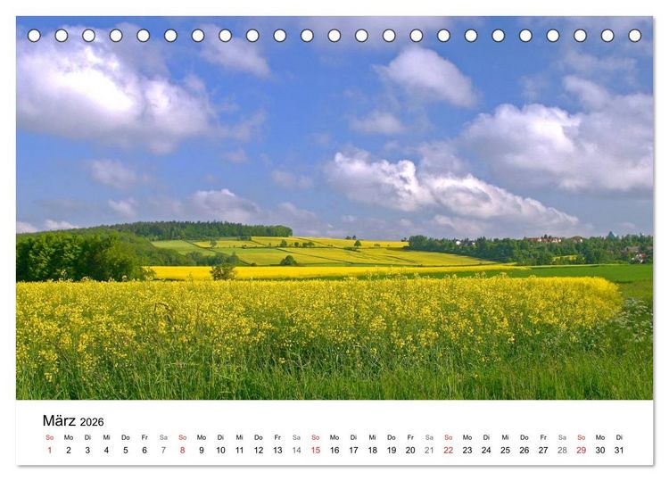Produktbild: Rapsodie (Tischkalender 2026 DIN A5 quer), CALVENDO Monatskalender