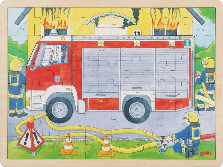 Produktbild: Schichtenpuzzle Feuerwehreinsatz