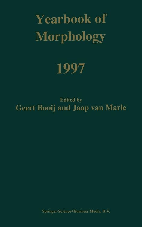 Produktbild: Yearbook of Morphology 1997