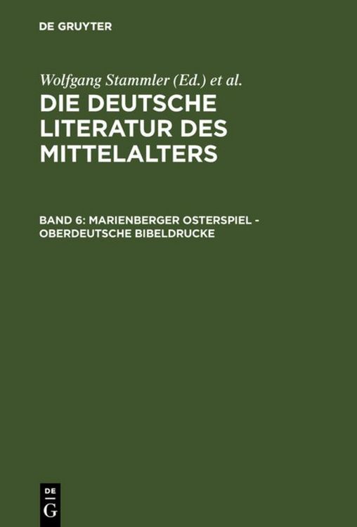Produktbild: Marienberger Osterspiel - Oberdeutsche Bibeldrucke