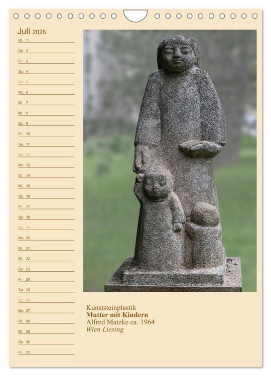 Produktbild: M&uuml;tter mit Kindern in der Kunst (Wandkalender 2026 DIN A4 hoch), CALVENDO Monatskalender