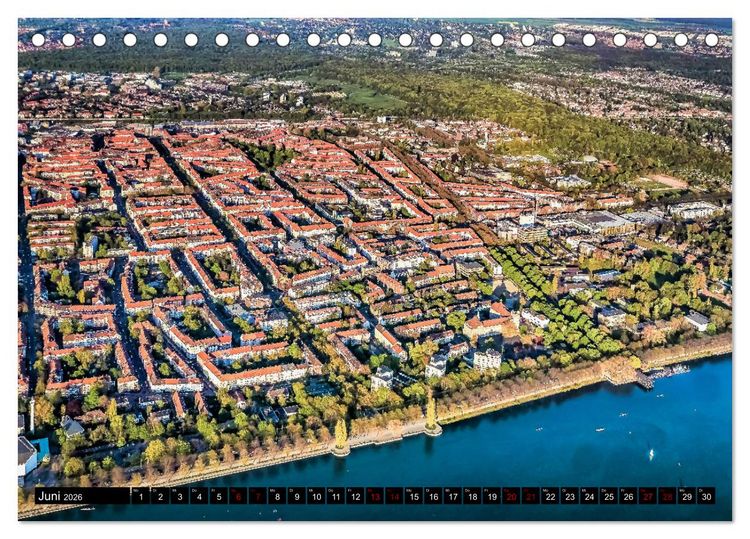 Produktbild: Hannover - Luftige Einblicke (Tischkalender 2026 DIN A5 quer), CALVENDO Monatskalender