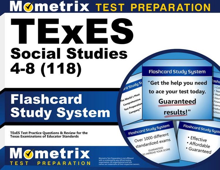 Produktbild: TExES Social Studies 4-8 (118) Flashcard Study System