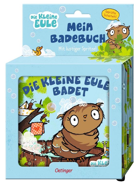 Die kleine Eule badet
