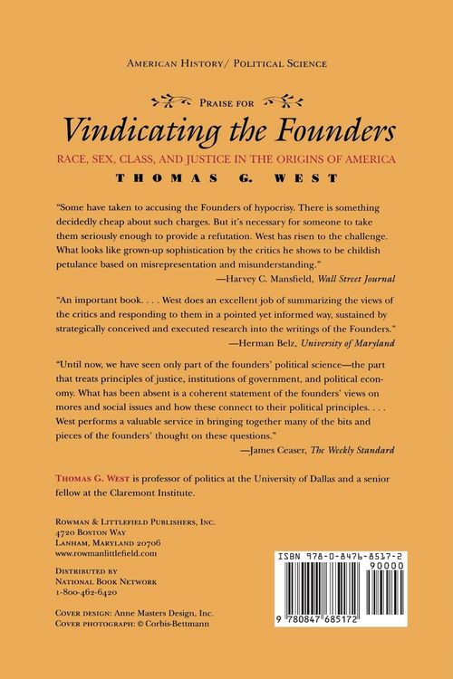 Produktbild: Vindicating the Founders