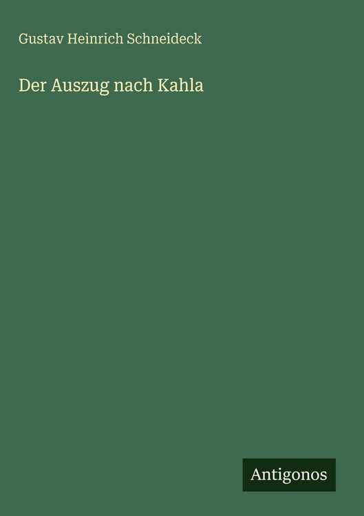 Produktbild: Der Auszug nach Kahla