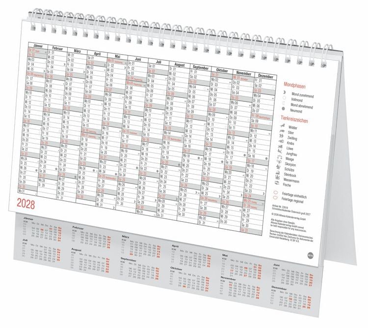 Produktbild: Schreibtischkalender &Ouml;sterreich gro&szlig; 2027