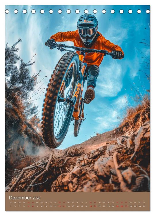 Produktbild: Freeride Adrenalin (Tischkalender 2026 DIN A5 hoch), CALVENDO Monatskalender