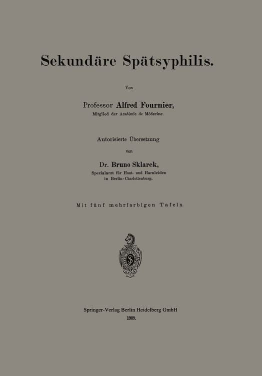 Produktbild: Sekund&auml;re Sp&auml;tsyphilis
