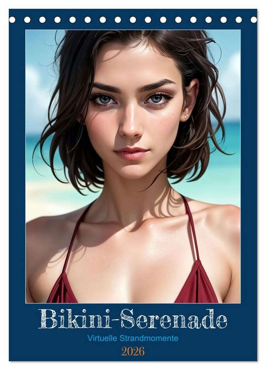 Produktbild: Bikini-Serenade (Tischkalender 2026 DIN A5 hoch), CALVENDO Monatskalender