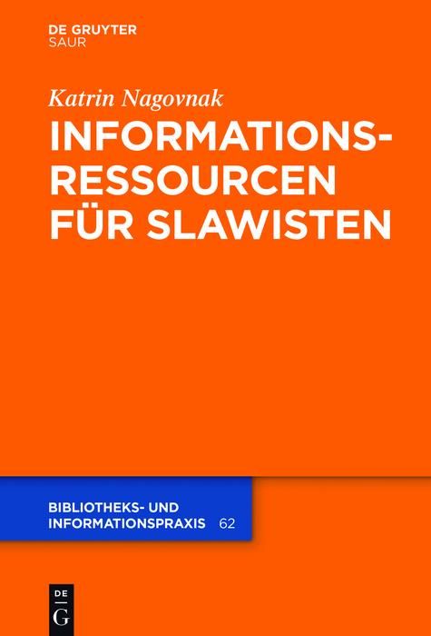 Produktbild: Informationsressourcen f&uuml;r Slawisten