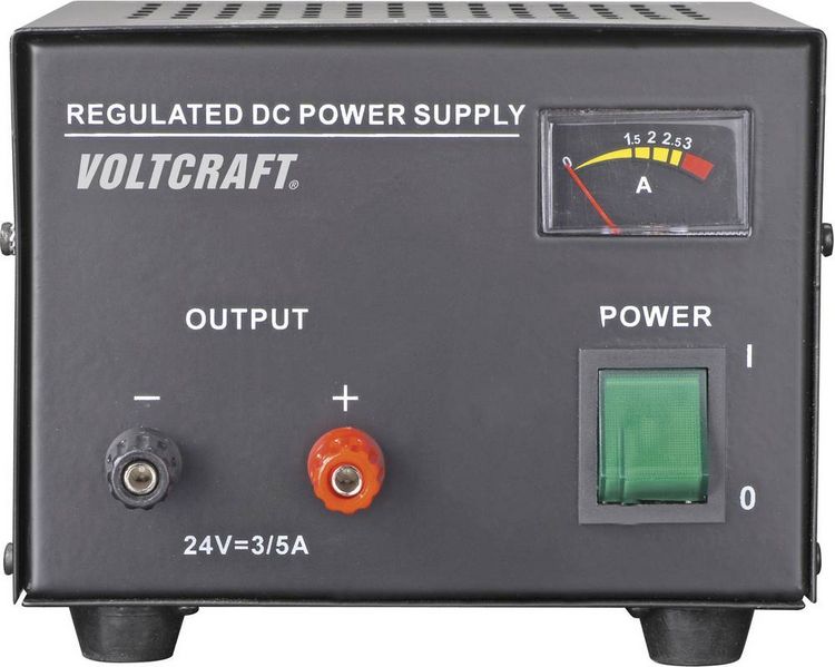 Produktbild: VOLTCRAFT FSP-1243 Labornetzger&auml;t, Festspannung 24 V/DC (max.) 3 A (max.) 72 W Anzahl Ausg&auml;nge 1 x
