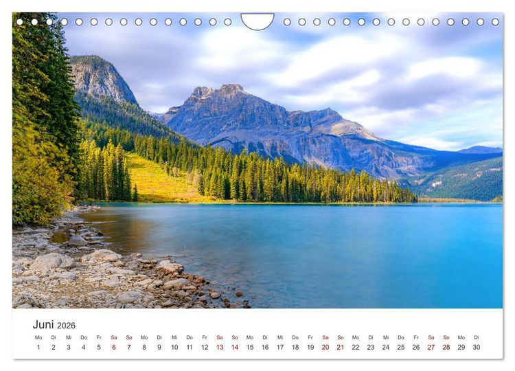 Produktbild: British Columbia - Faszination Kanada (Wandkalender 2026 DIN A4 quer), CALVENDO Monatskalender