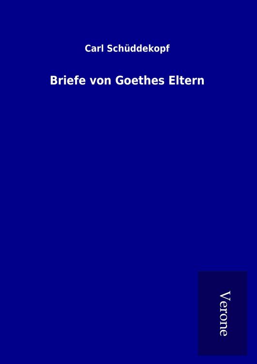 Produktbild: Briefe von Goethes Eltern