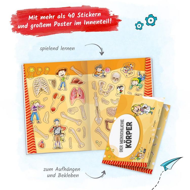 Produktbild: Tr&ouml;tsch Stickerbuch Mein erster Atlas Unser K&ouml;rper