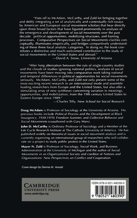 Produktbild: Comparative Perspectives on Social Movements