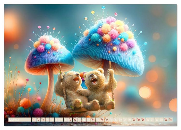 Produktbild: Ein Jahr mit Fantasie (Wandkalender 2026 DIN A2 quer), CALVENDO Monatskalender