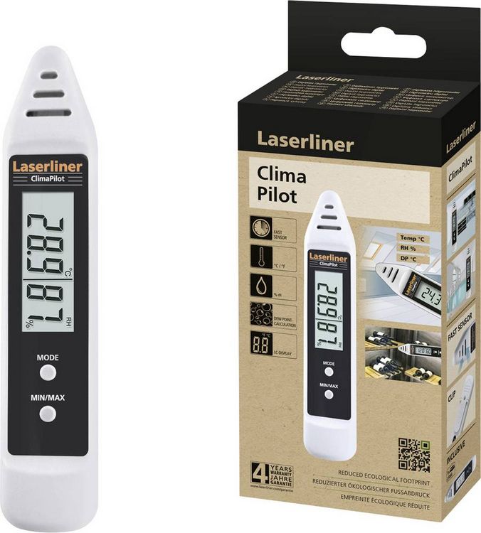 Produktbild: Laserliner ClimaPilot Luftfeuchtigkeits- und Temperaturdatenlogger
