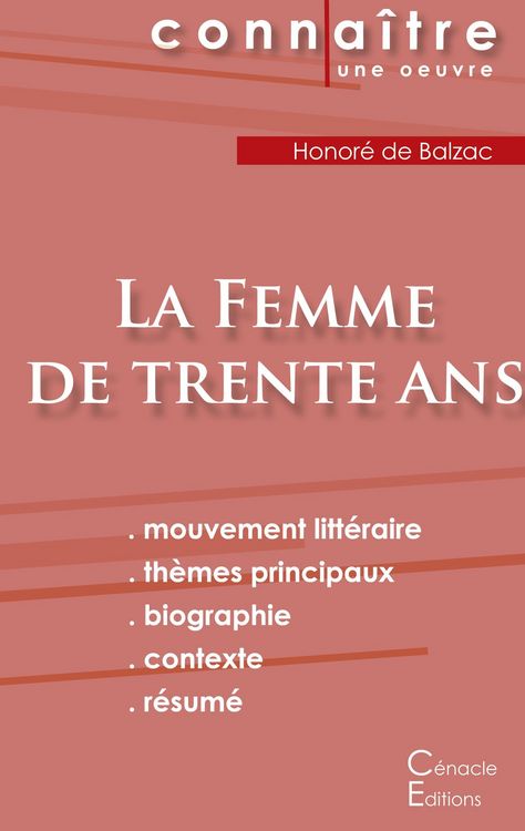 Produktbild: Fiche de lecture La Femme de trente ans de Balzac (Analyse litt&eacute;raire de r&eacute;f&eacute;rence et r&eacute;sum&eacute; complet)