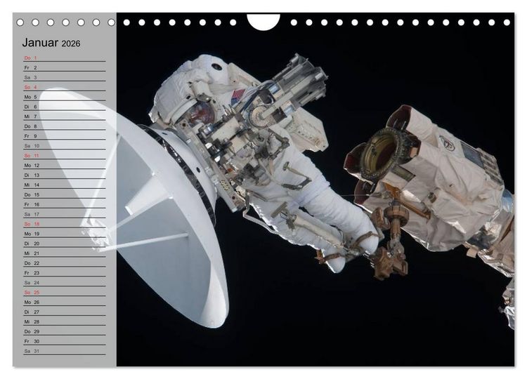 Produktbild: Missionen im Weltall (Wandkalender 2026 DIN A4 quer), CALVENDO Monatskalender