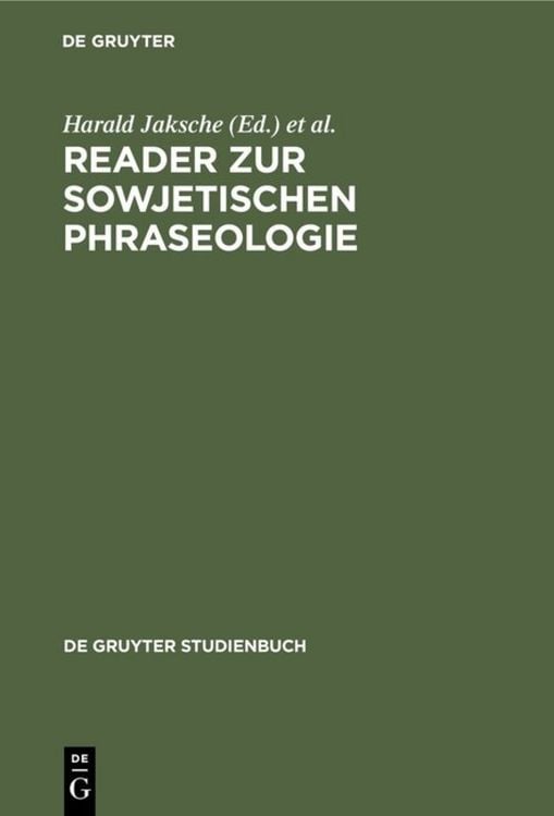 Produktbild: Reader zur sowjetischen Phraseologie