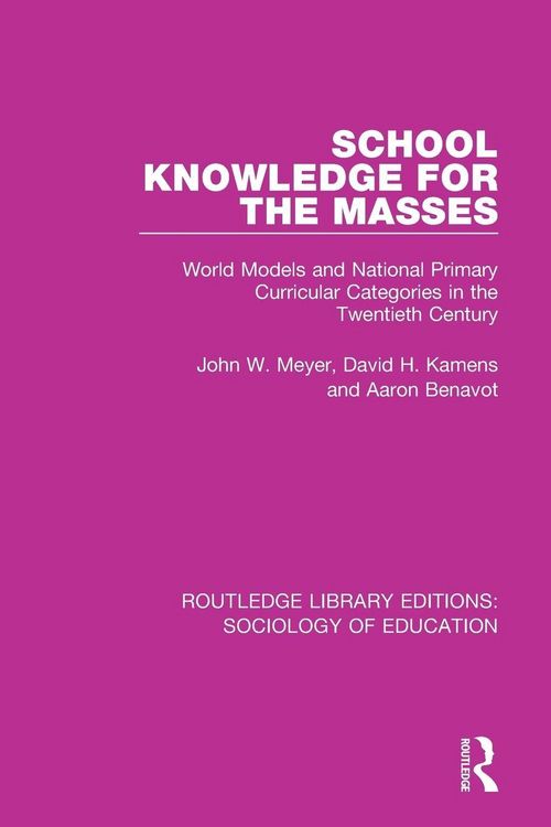 Produktbild: School Knowledge for the Masses