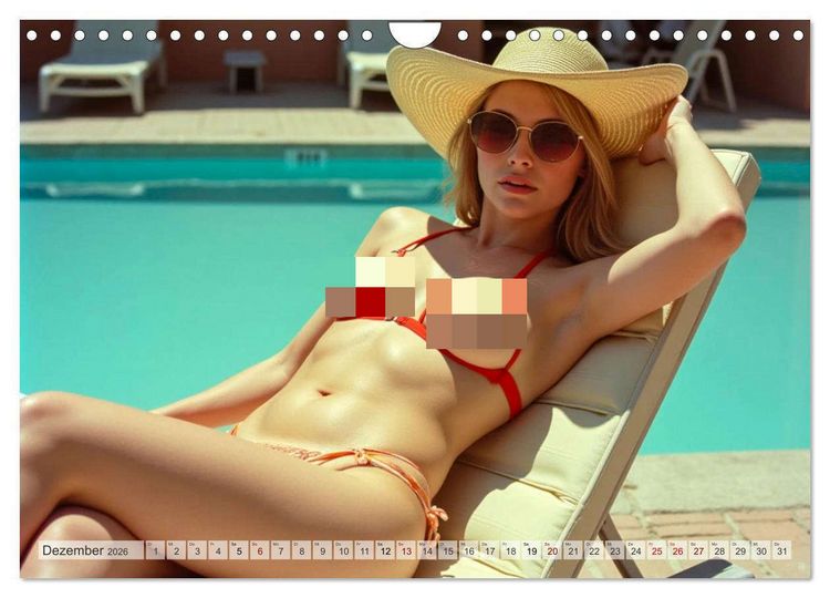 Produktbild: Spicy Flashbacks - Zur&uuml;ck in die s&uuml;ndigen 70er Jahre (Wandkalender 2026 DIN A4 quer), CALVENDO Monatskalender