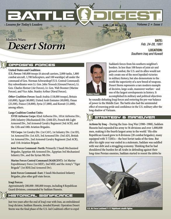 Produktbild: Battle Digest: Desert Storm