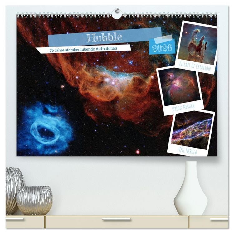 Produktbild: Hubble - 35 Jahre atemberaubende Aufnahmen (hochwertiger Premium Wandkalender 2026 DIN A2 quer), Kunstdruck in Hochglanz