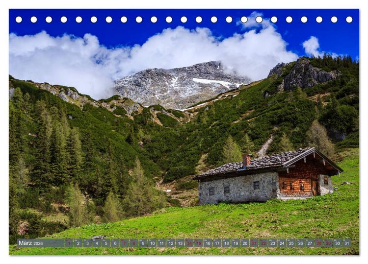 Produktbild: Unterwegs im Berchtesgadener Land 2026 (Tischkalender 2026 DIN A5 quer), CALVENDO Monatskalender