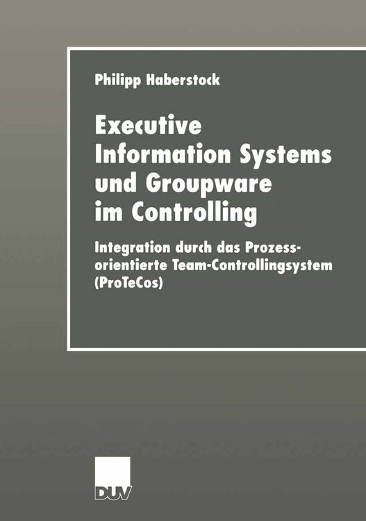 Produktbild: Executive Information Systems und Groupware im Controlling