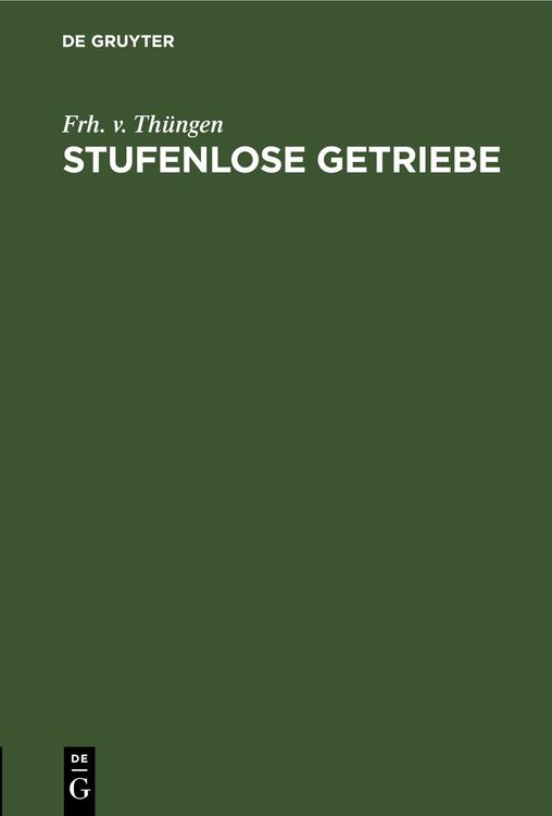 Produktbild: Stufenlose Getriebe