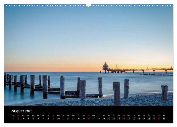 Produktbild: Ostseeregion Dar&szlig;-Zingst (hochwertiger Premium Wandkalender 2026 DIN A2 quer), Kunstdruck in Hochglanz