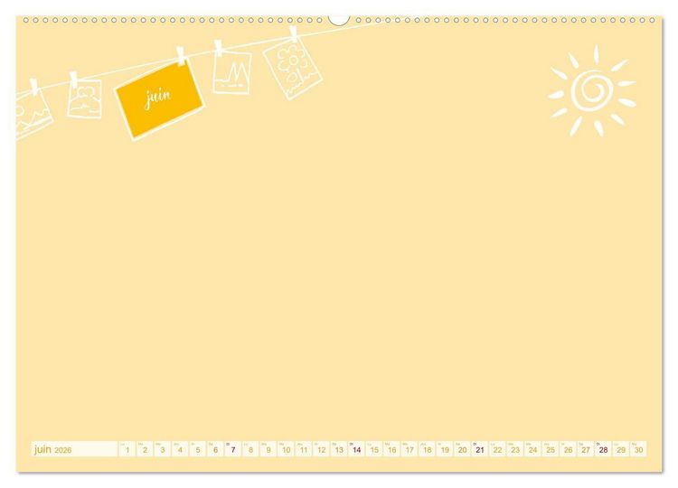 Produktbild: 12 x collage de photos - calendrier de bricolage (Calendrier mural 2026 DIN A2 vertical), CALVENDO calendrier mensuel