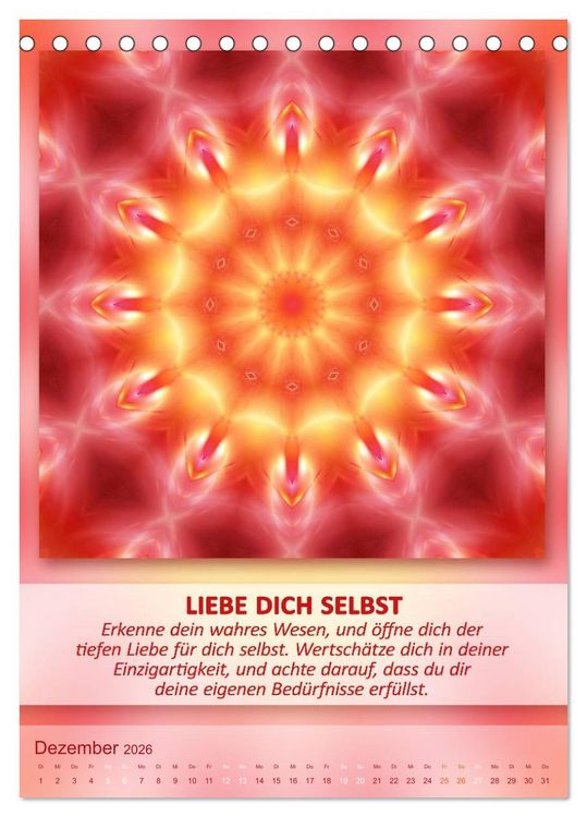 Produktbild: Light Energy Mandalas - Kalender - Vol. 2 (Tischkalender 2026 DIN A5 hoch), CALVENDO Monatskalender