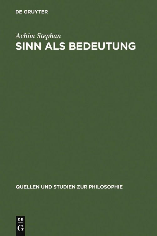 Produktbild: Sinn als Bedeutung