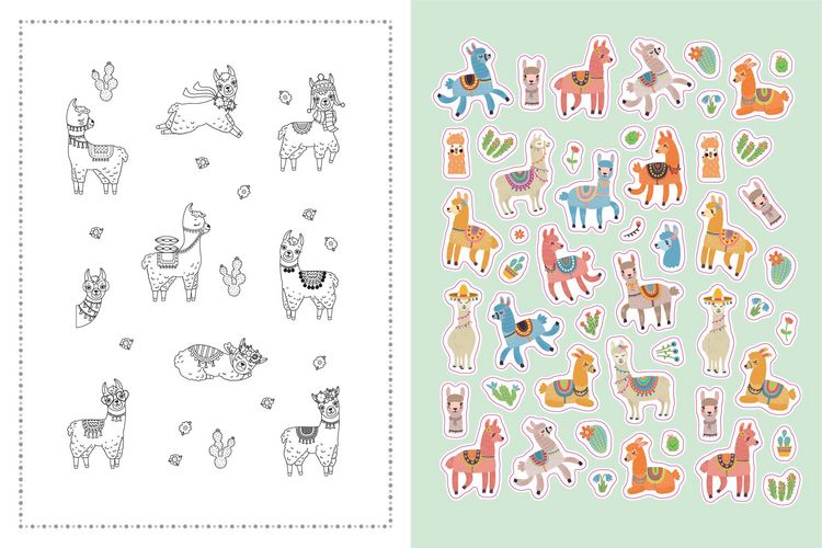 Produktbild: Stickerbuch Lustige Tiere I Über 1000 Sticker