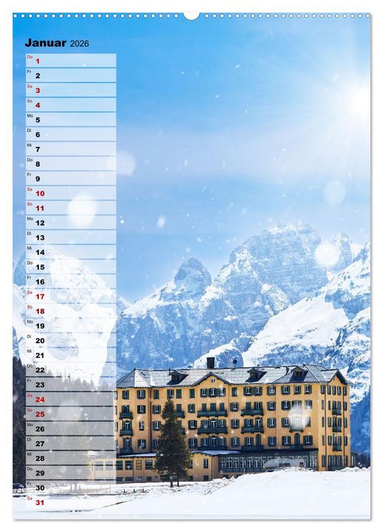 Produktbild: S&uuml;d-Tirol Terminplaner (Wandkalender 2026 DIN A2 hoch), CALVENDO Monatskalender
