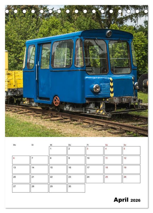 Produktbild: Klein- und Privatbahn Museum Gramzow (Tischkalender 2026 DIN A5 hoch), CALVENDO Monatskalender