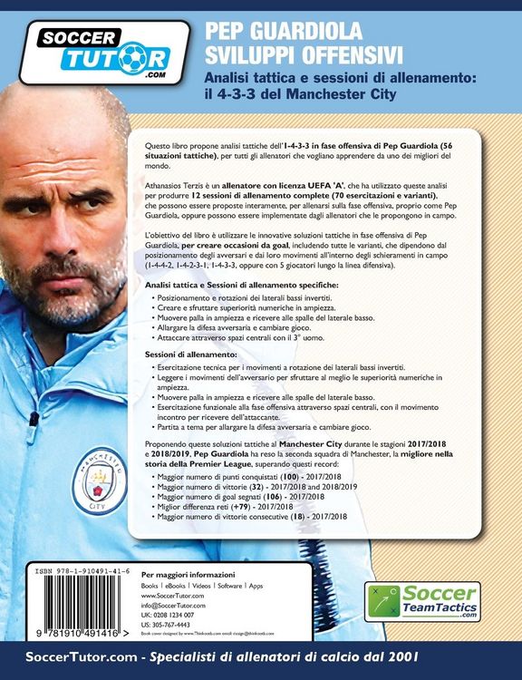 Produktbild: PEP GUARDIOLA SVILUPPI OFFENSIVI - Analisi tattica e sessioni di allenamento