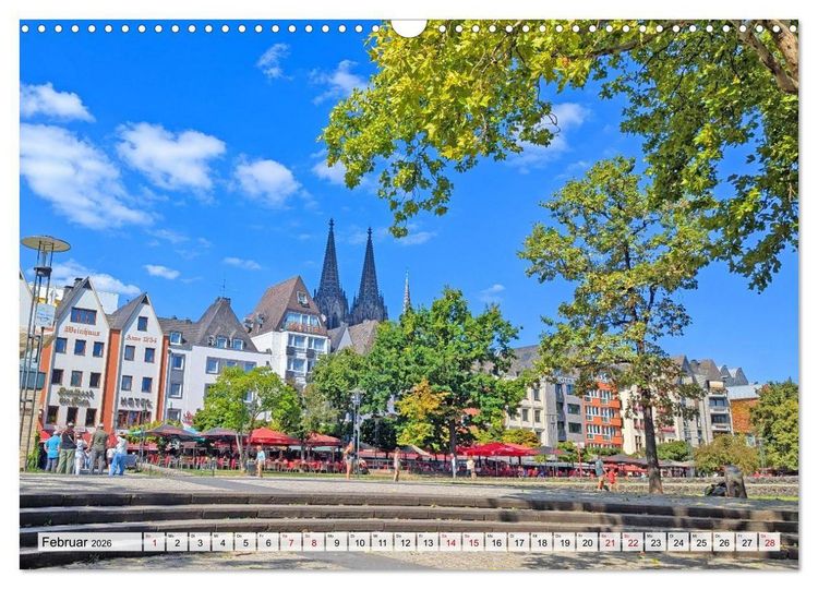 Produktbild: K&ouml;ln Perspektiven einer Stadt (Wandkalender 2026 DIN A3 quer), CALVENDO Monatskalender