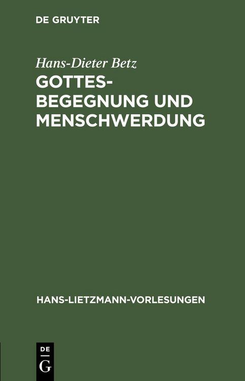 Produktbild: Gottesbegegnung und Menschwerdung