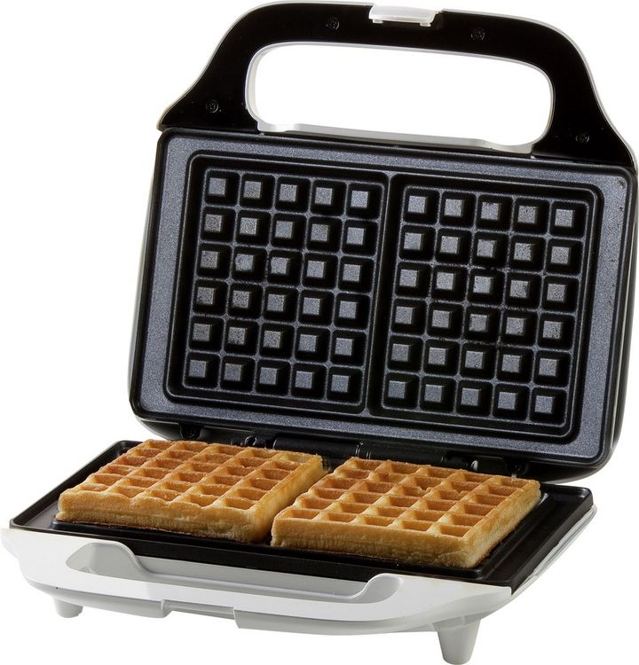 Produktbild: DOMO DO9133W Waffeleisen mit Standfu&szlig; Wei&szlig;