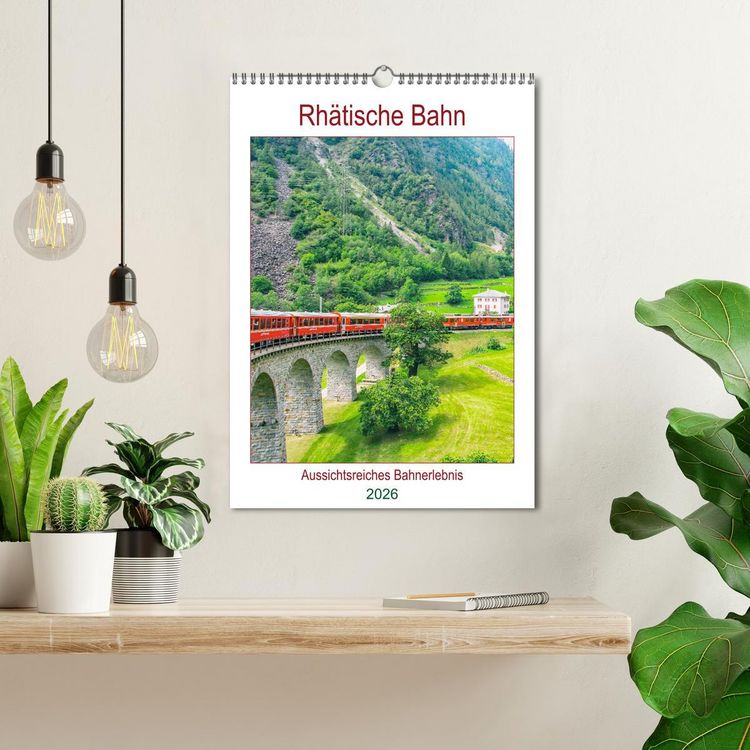 Produktbild: Rh&auml;tische Bahn - aussichtsreiches Bahnerlebnis (Wandkalender 2026 DIN A3 hoch), CALVENDO Monatskalender