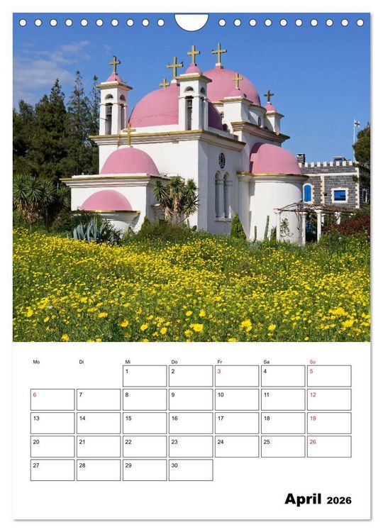 Produktbild: Israel - Der Monatsplaner 2026 (Wandkalender 2026 DIN A4 hoch), CALVENDO Monatskalender